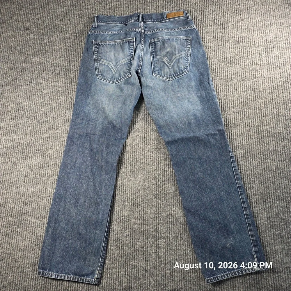 DKNY Jeans Mens 30x30 Blue Medium Wash Straight Leg Denim Pants Casual Classic